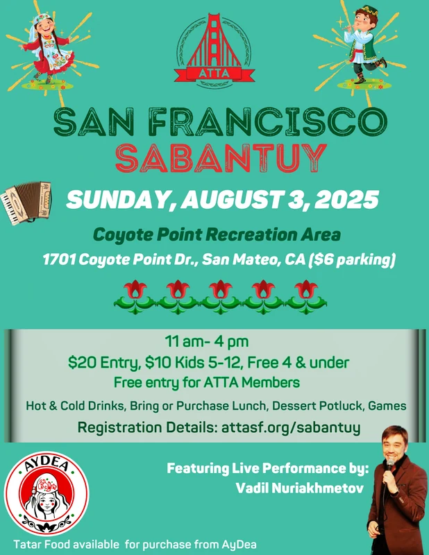 Original San Francisco Sabantuy 2025 event poster